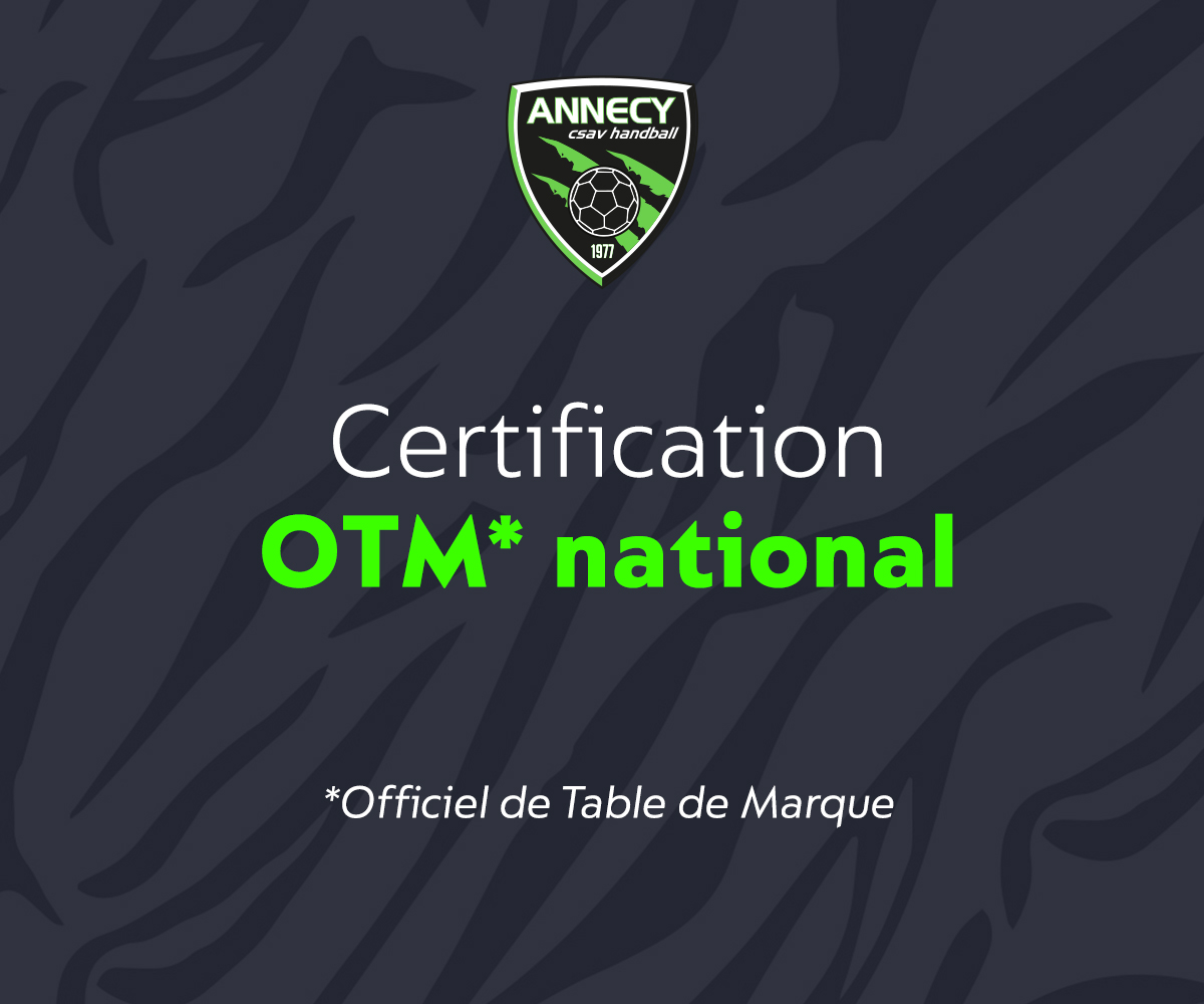 Certification OTM National