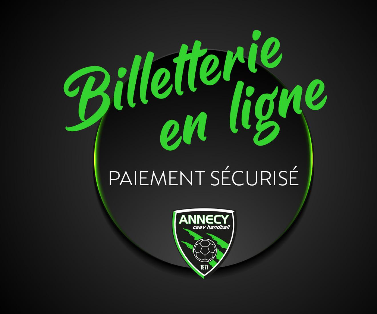 Billetterie Annecy CSAV - Chambéry Savoie HB - 18 avril