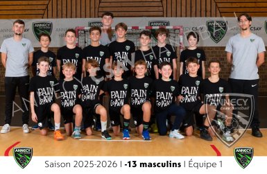 13 masculins - Équipe 1